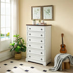 Organisateurs de placard commode modernes à 6 tiroirs pour chambre à coucher