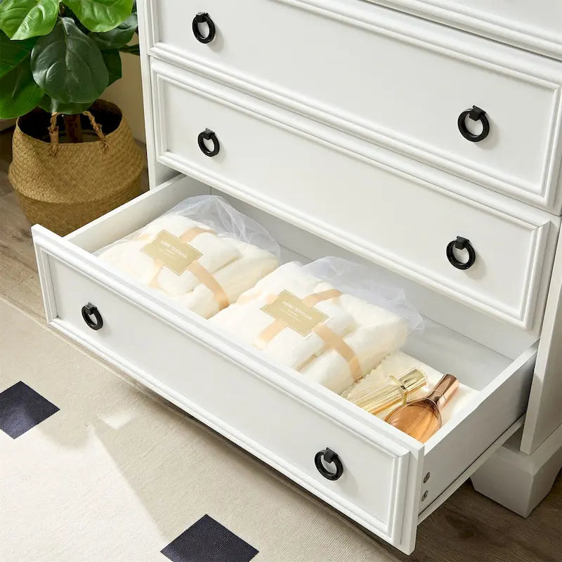 Organisateurs de placard commode modernes à 6 tiroirs pour chambre à coucher