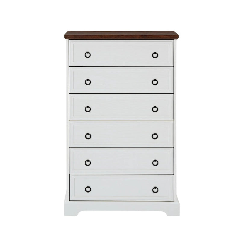 Organisateurs de placard commode modernes à 6 tiroirs pour chambre à coucher