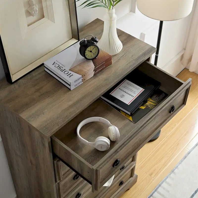 Organisateurs de placard commode modernes à 6 tiroirs pour chambre à coucher
