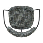 Chaise de salle à manger en tissu avec accoudoirs