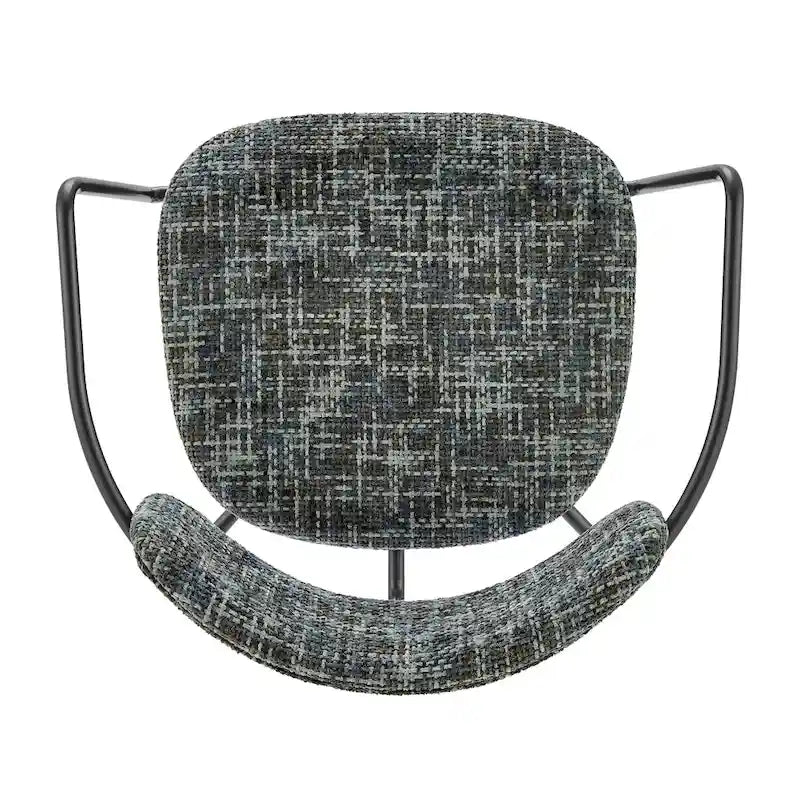 Chaise de salle à manger en tissu avec accoudoirs