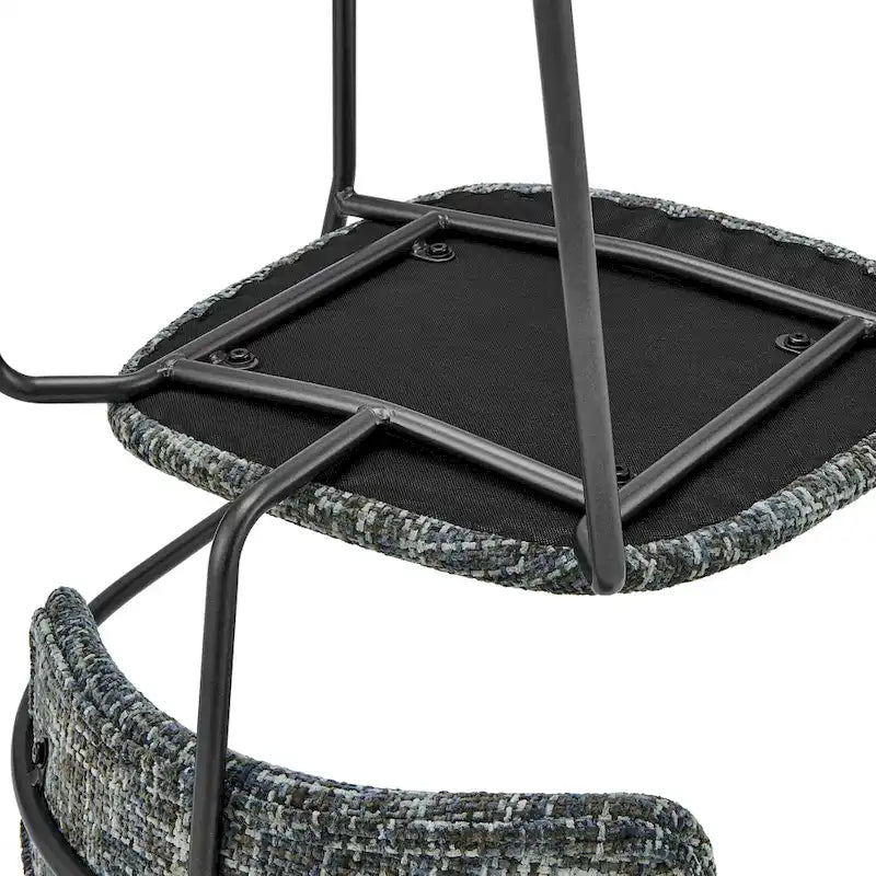 Chaise de salle à manger en tissu avec accoudoirs