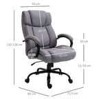 Fauteuil de bureau de direction grand et robuste à dossier haut
