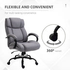 Fauteuil de bureau de direction grand et robuste à dossier haut