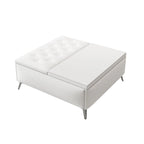 Bancs de rangement carrés Table basse avec plateau relevable Pouf de rangement surdimensionné